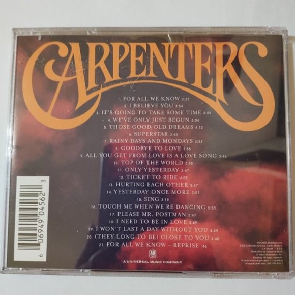 Carpenters - Singles 1969-1981 - CD NWT - Picture 2 of 2